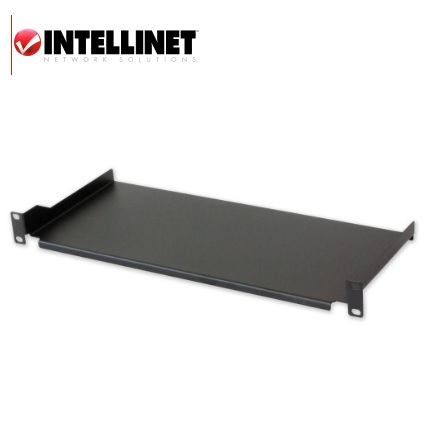 Mensola per Rack 19'' 250 mm 1U Nera 2 punti
